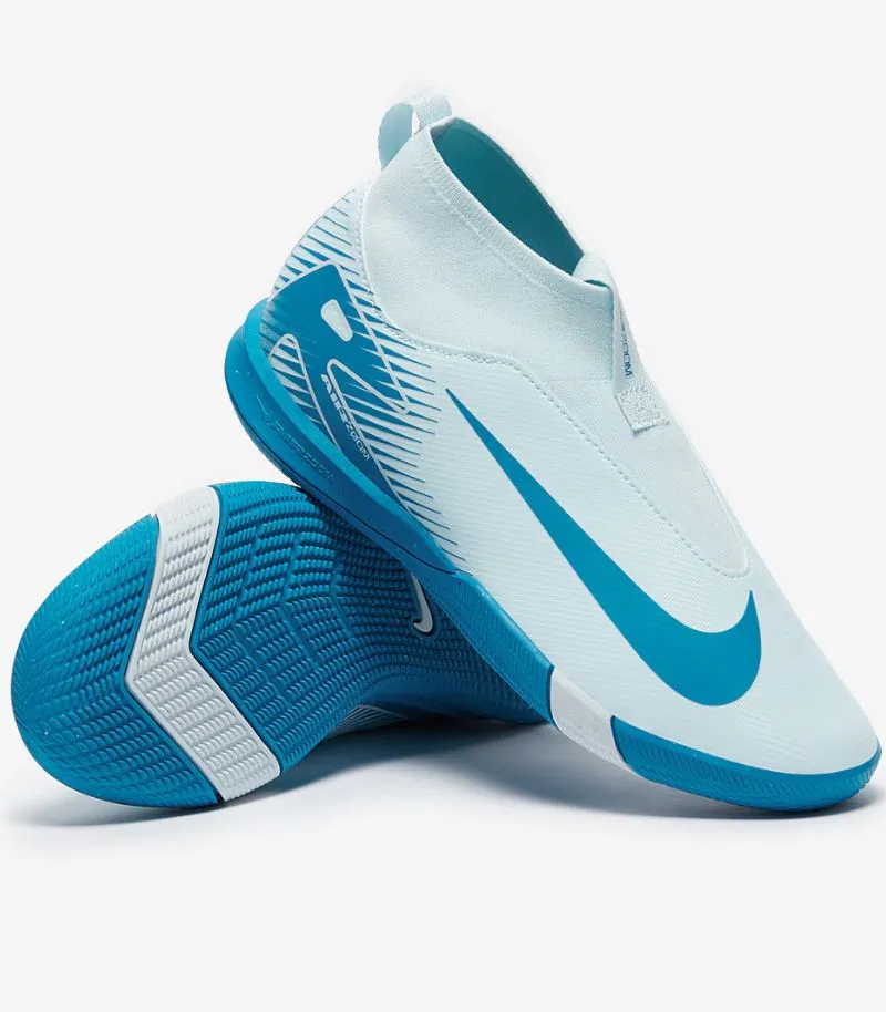 kids nike mercurial superfly x indoor football shoes in blue