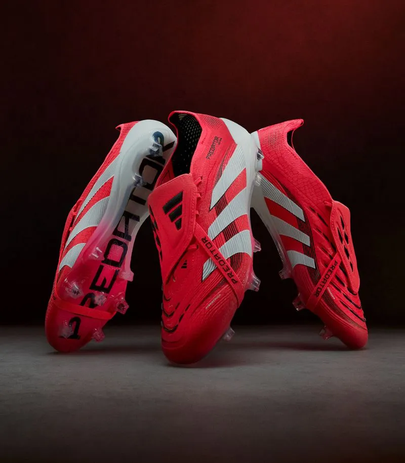 adidas predatory football boots victory pack in red and white 