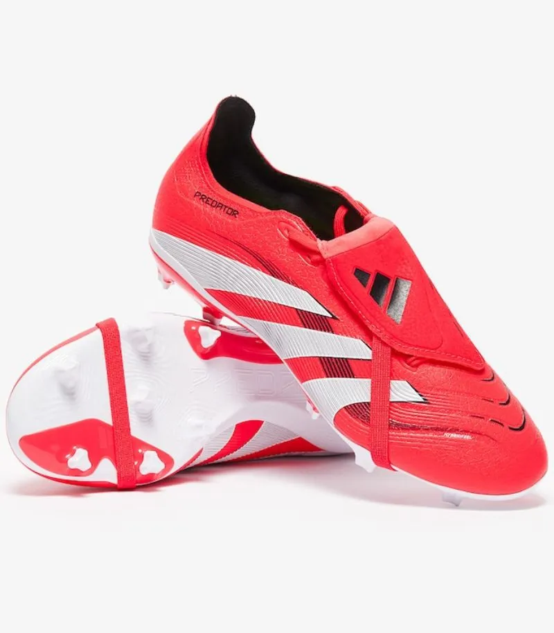 adidas predator football boots in red and white