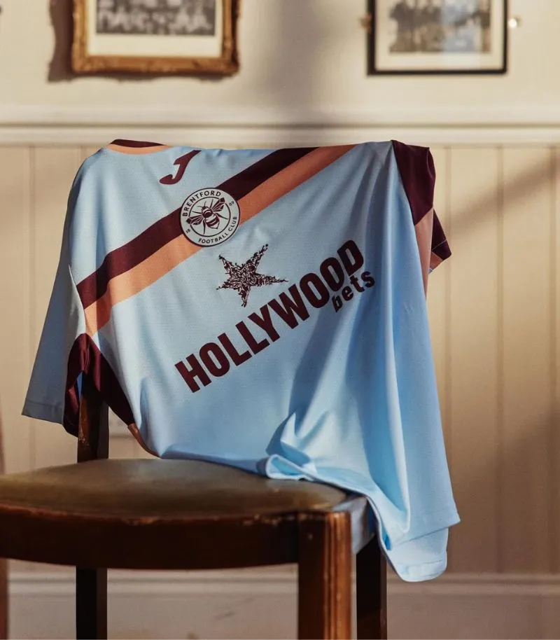brentford 2025 third kit in light blue 
