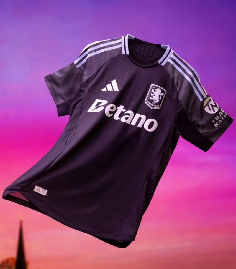 black aston villa away kit