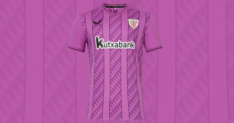 athletic club bilbao 2023-24 away goalkeeper shirt in purple