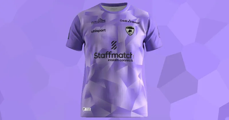 clermont foot 2023-24 home goalkeeper shirt in purple