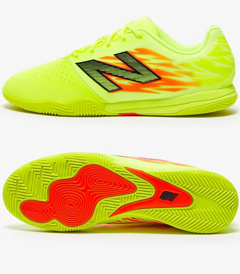 new balance furon indoor football trainers in neon yellow