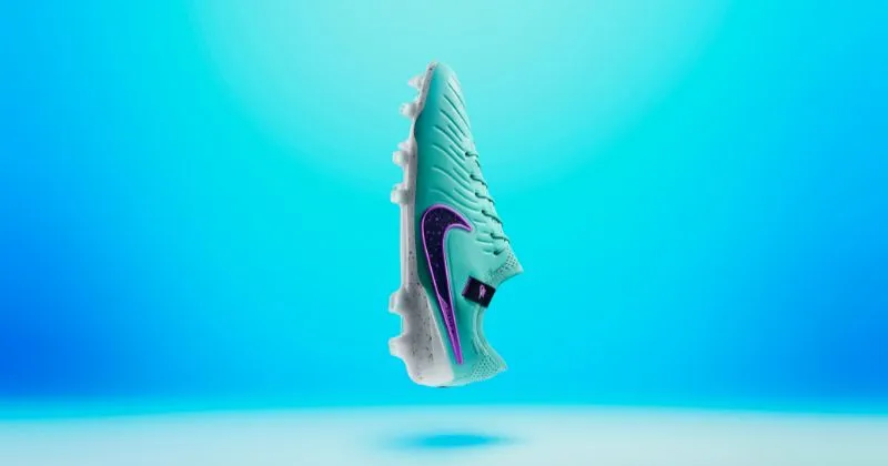 nike tiempo legend 10 football boot peak ready pack side view in light blue