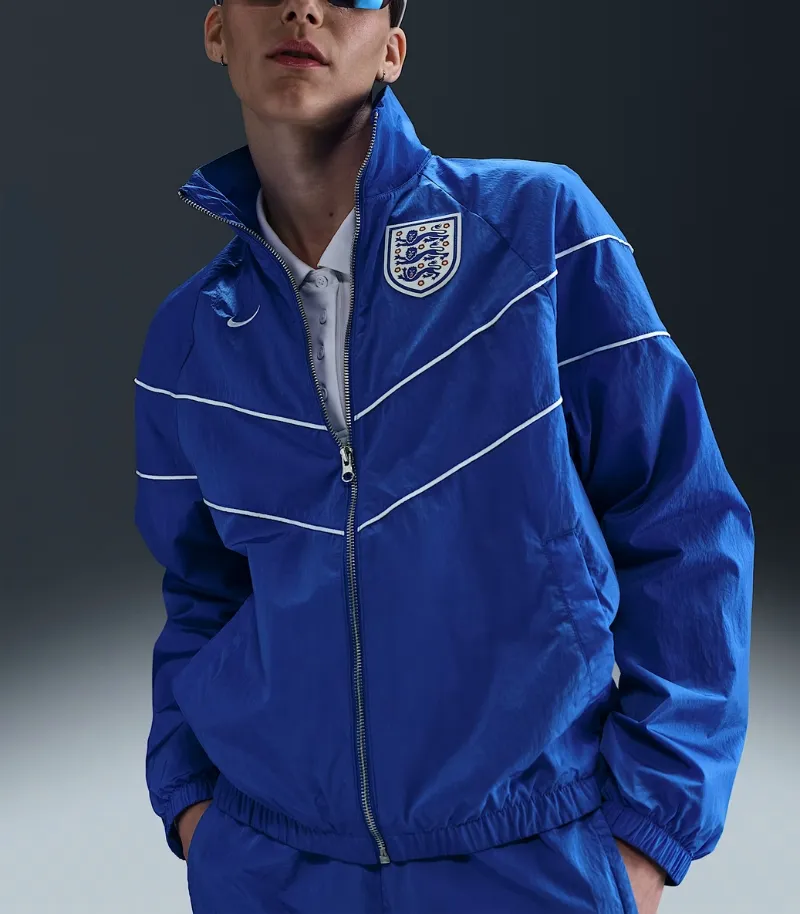 england womens training jacket in blue