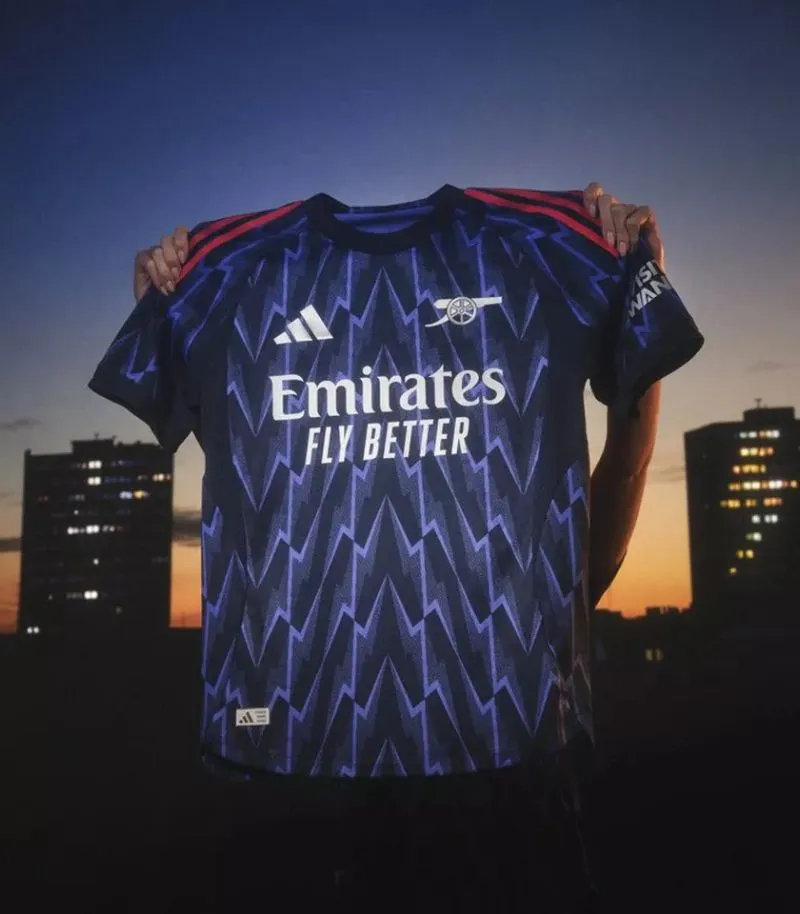 blue arsenal away kit
