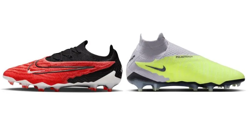 nike phantom gx football boots in red and black and yellow and white