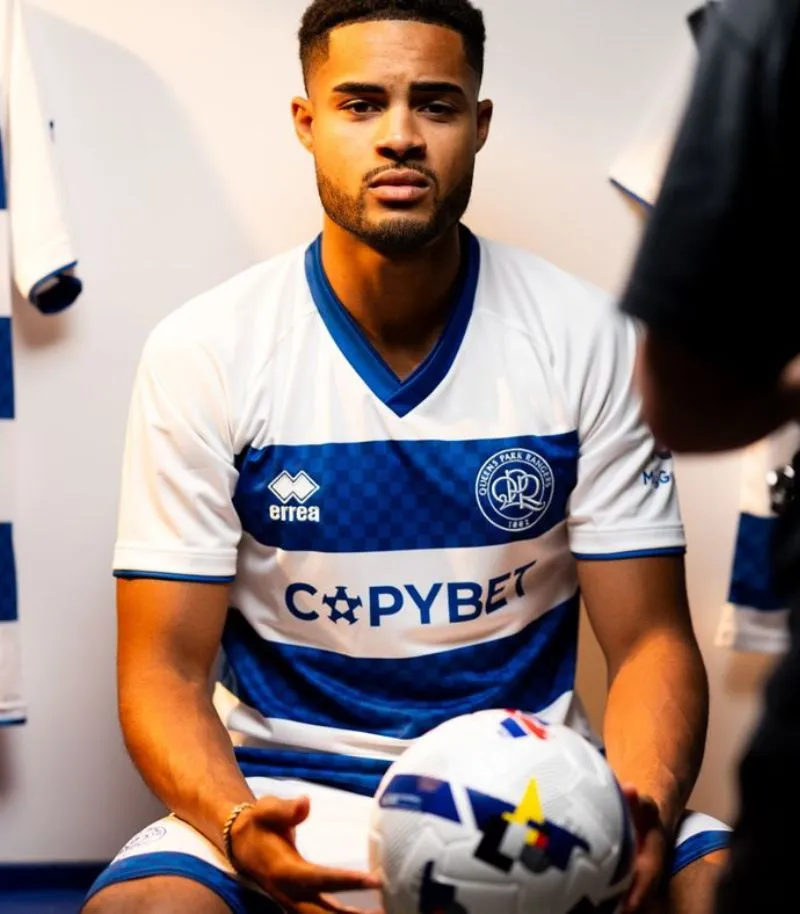 qpr blue and white shirt 