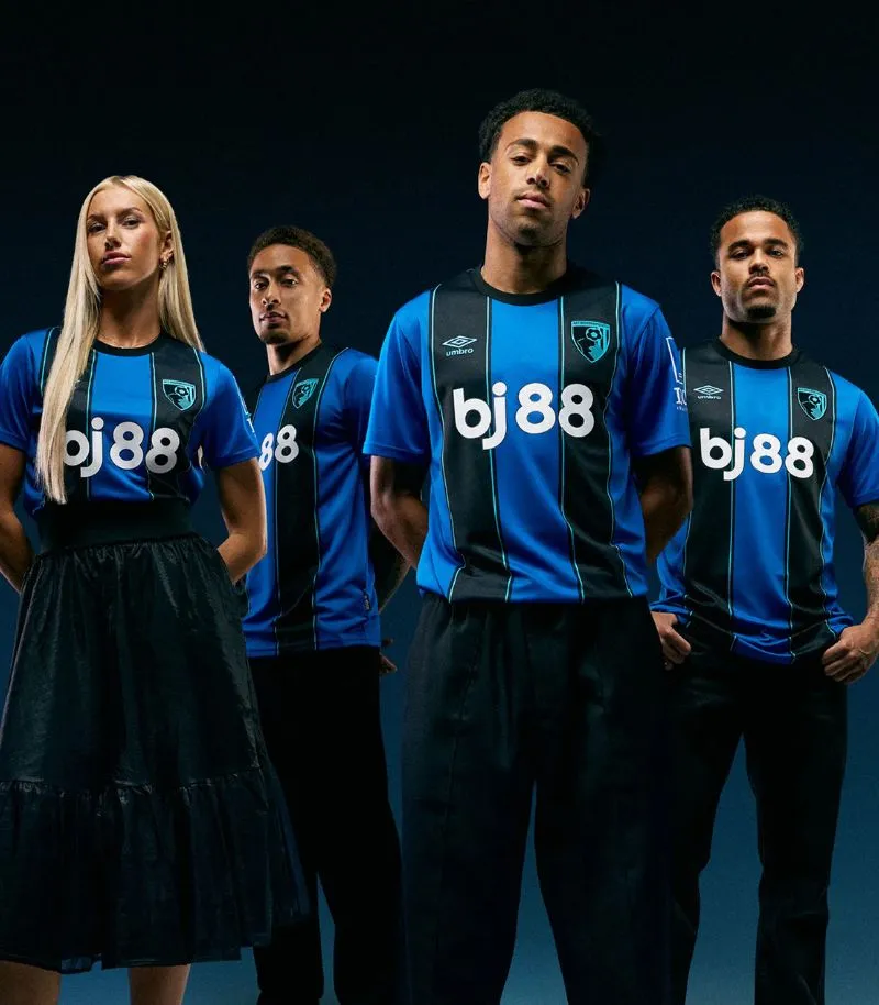 blue and black stripe bournemouth shirt