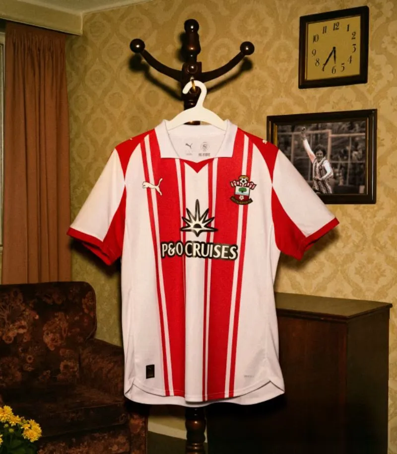 new red and white southampton home shirt