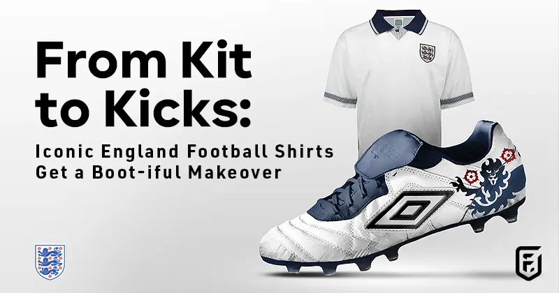 From Kit to Kicks: Iconic England Football Shirts Get a Boot-iful Makeover