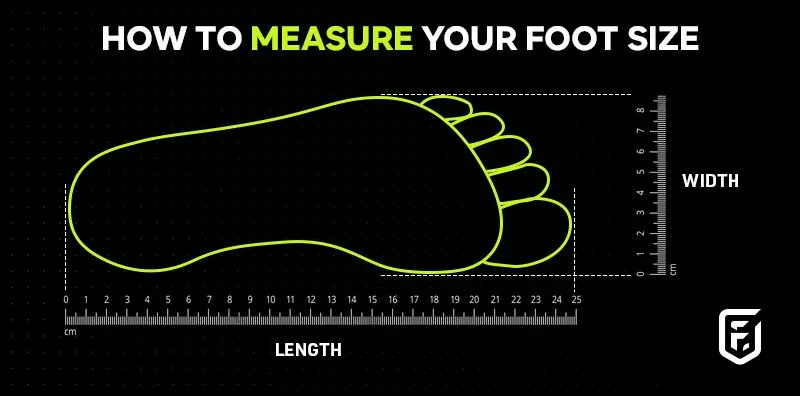 how to measure foot size diagram 