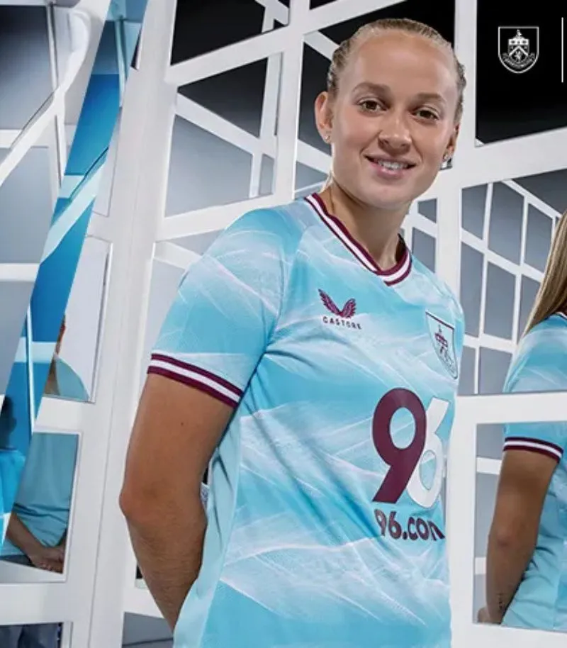 burnley new away kit in sky blue