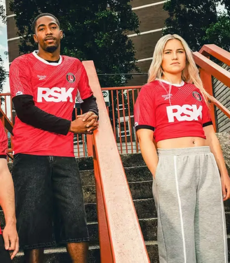 new charlton athletic home kit in red