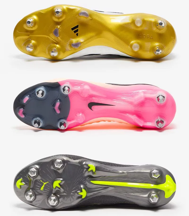 soft ground football boot soleplates