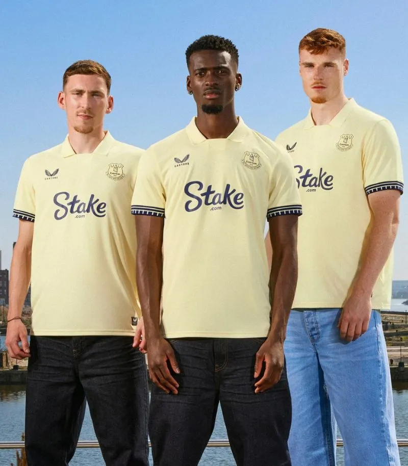 everton new yellow away kit