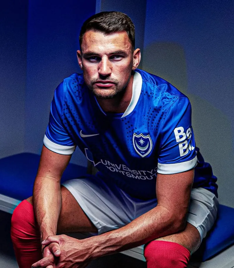 new bue portsmouth home shirt