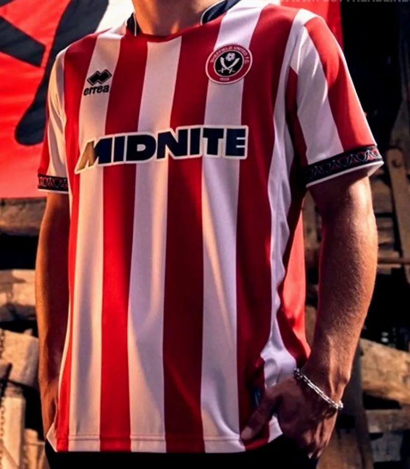 new red and white striped sheffield united home kit