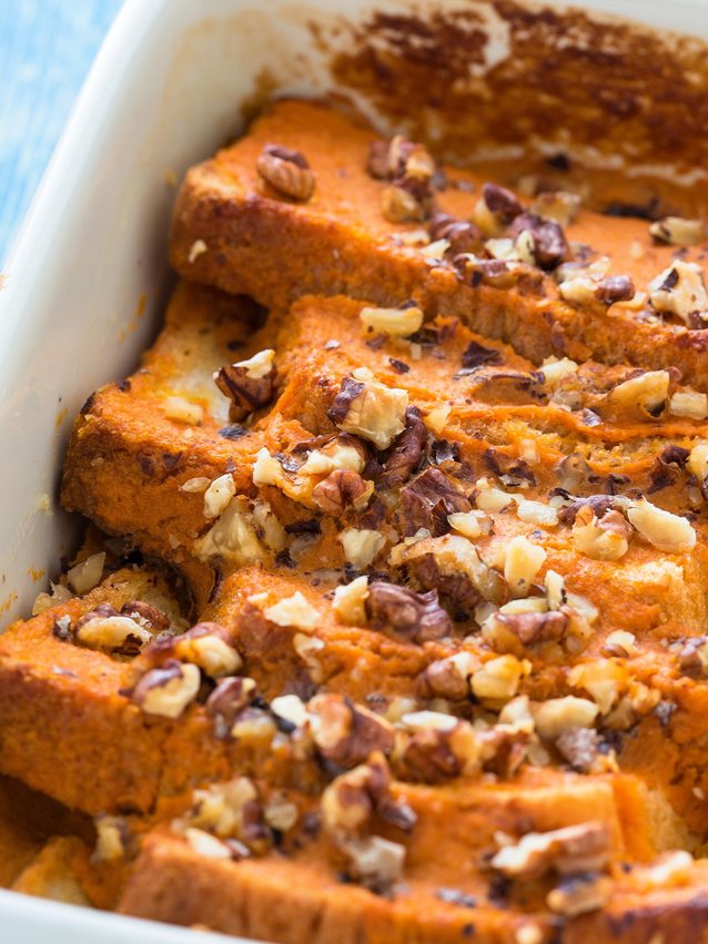 air fryer pumpkin bread pudding