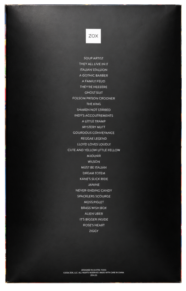 ZOX Advent Calendar 2025 Back