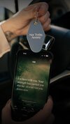 Not Today, Anxiety ZOX Leather Keychain