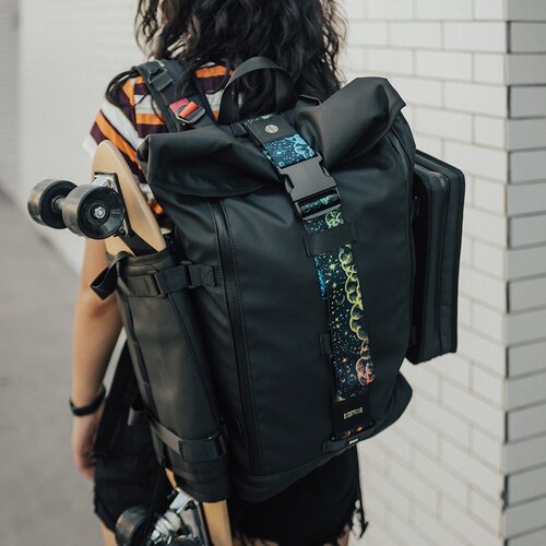 Girl wearing ZOX backpack