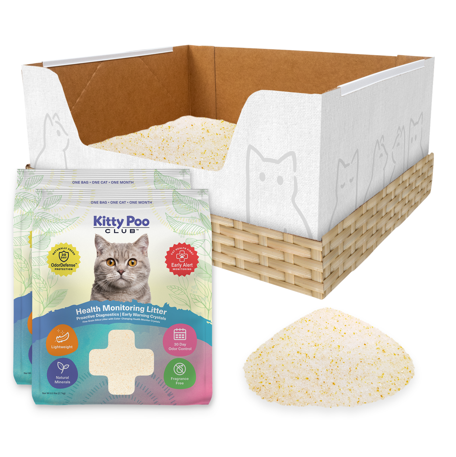 Kitty Poo Club - Health Monitoring Litter + XL Litter Box