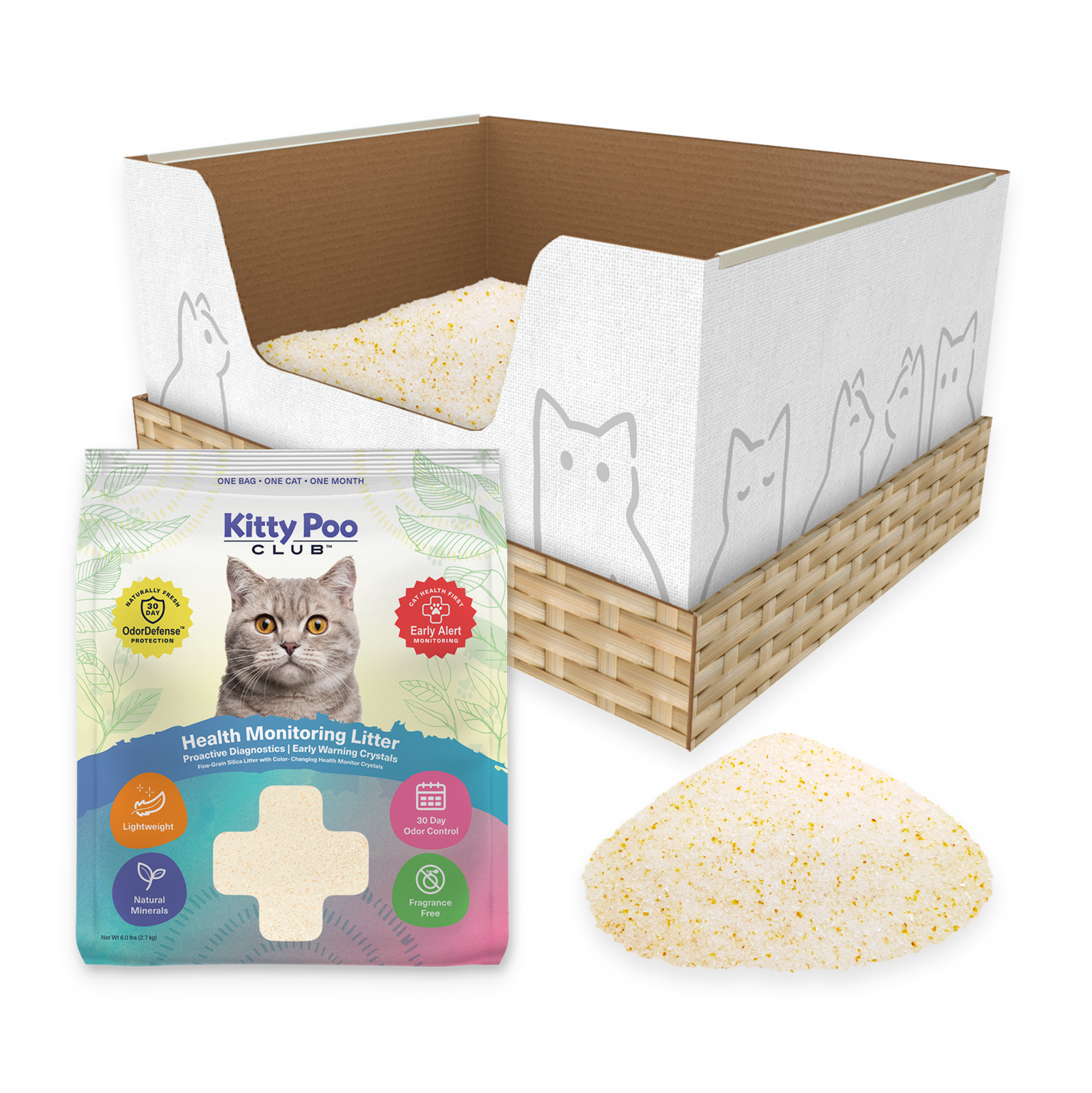 Kitty Poo Club - Health Monitoring Litter + Standard Litter Box