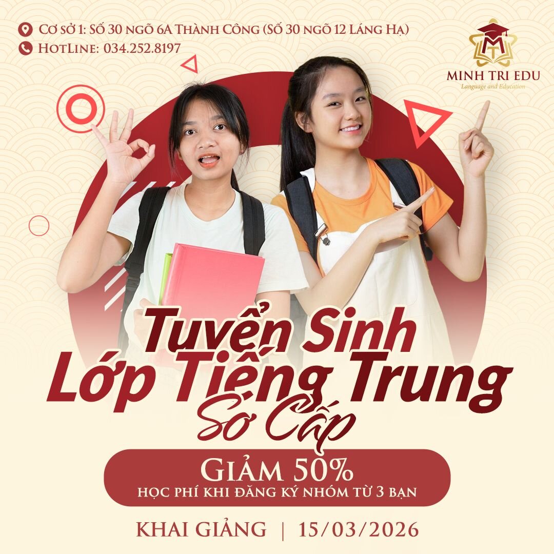 Tuyển sinh lớp Tiếng Trung