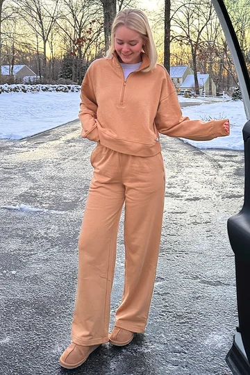 Year Round Terry Wide Leg Pant