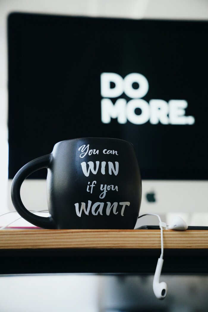 Motivational messages: 'You can win if you want'