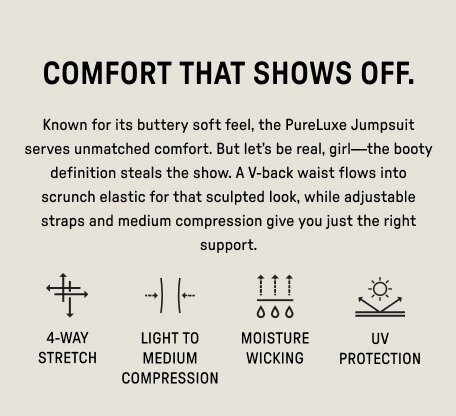 Booty Scrunch PureLuxe V-Back Jumpsuit