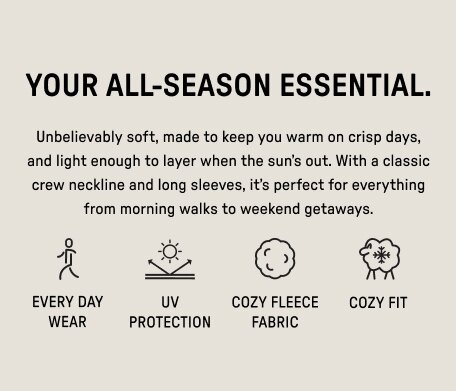 Cozy Fleece Crew Neck Sweatshirt