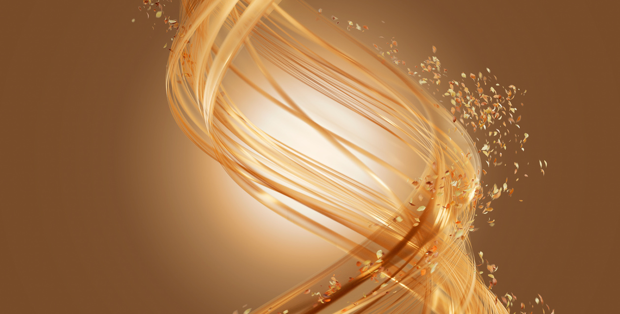 Spirale luminosa color bronzo