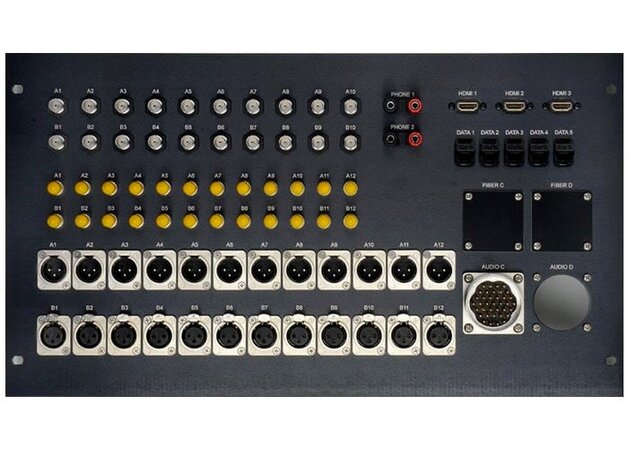 Custom metal panel with connectors 1