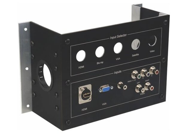 Custom metal panel with connectors 3