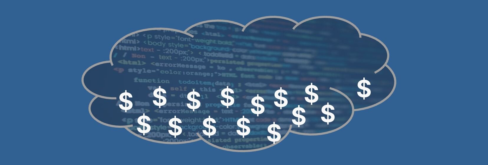 Cloud With Dollar Signs Image