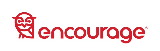 Encourage Logo in Navy