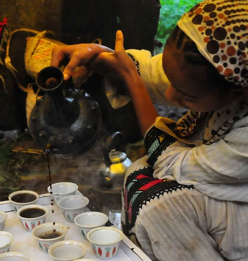 Coffee ceremony in Ethiopia