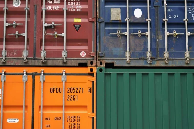 A variety of shipping containers