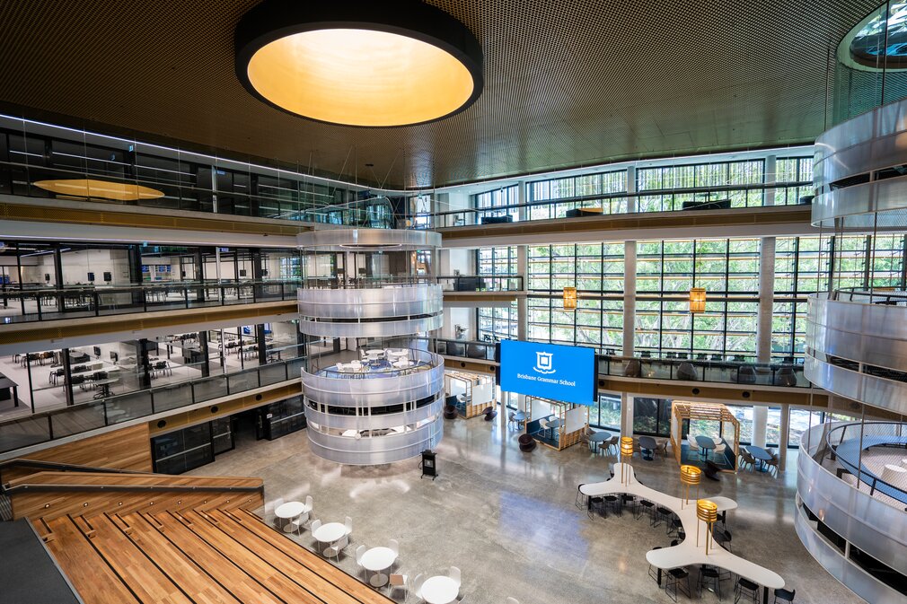 Brisbane Grammar School STEAM Building project named Finalist in 2024 AVIA Awards for 'Best Application of AV in Education'.