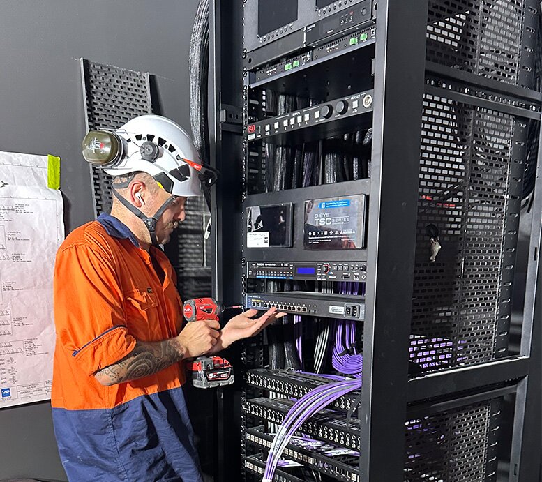 Building an av rack on-site