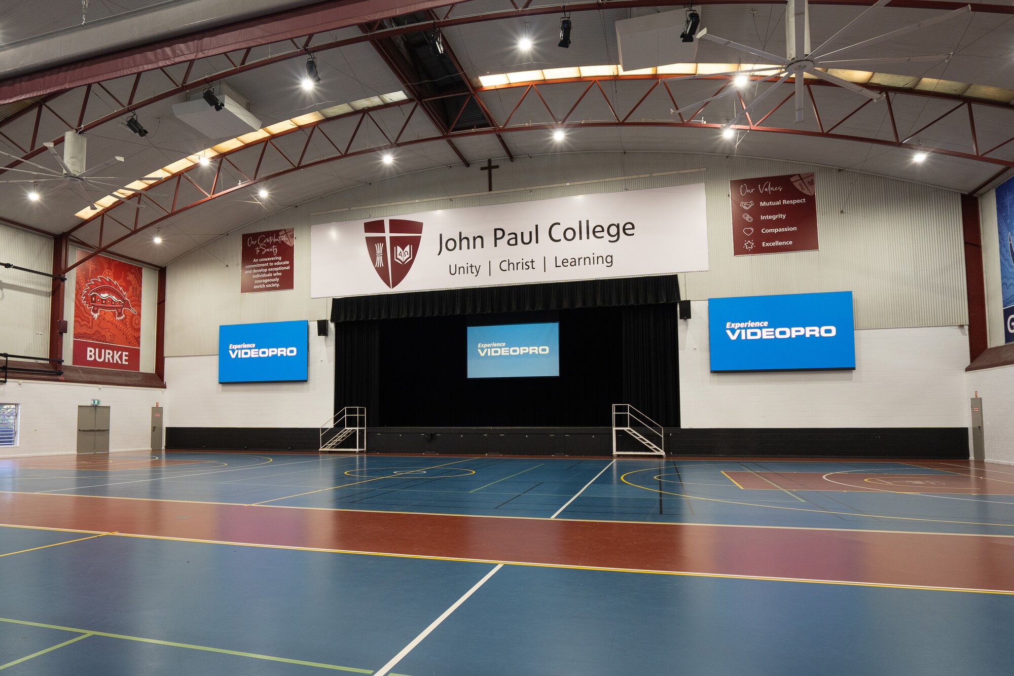 Videopro installs av solution in school multi-purpose hall