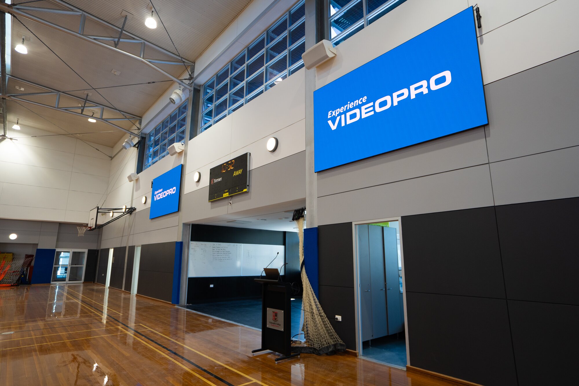 School hall LED digital signage