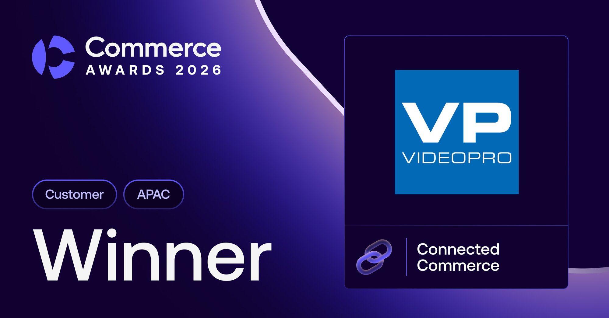 Videopro wins Connected Commerce Award from Big Commerce