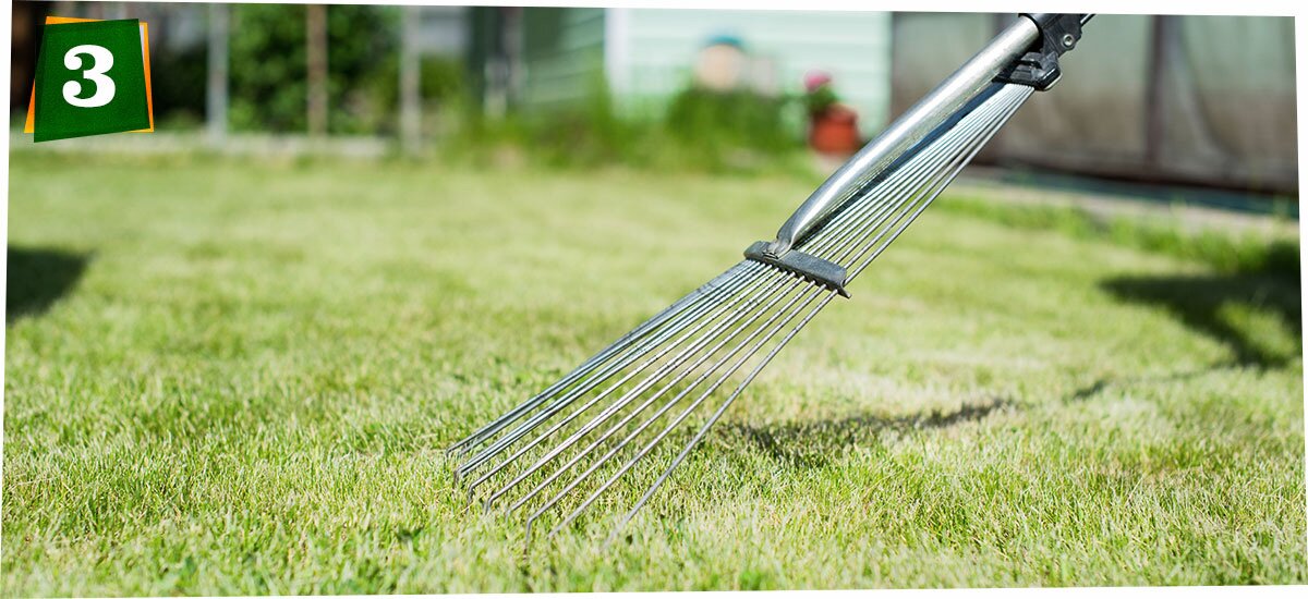 raking soil