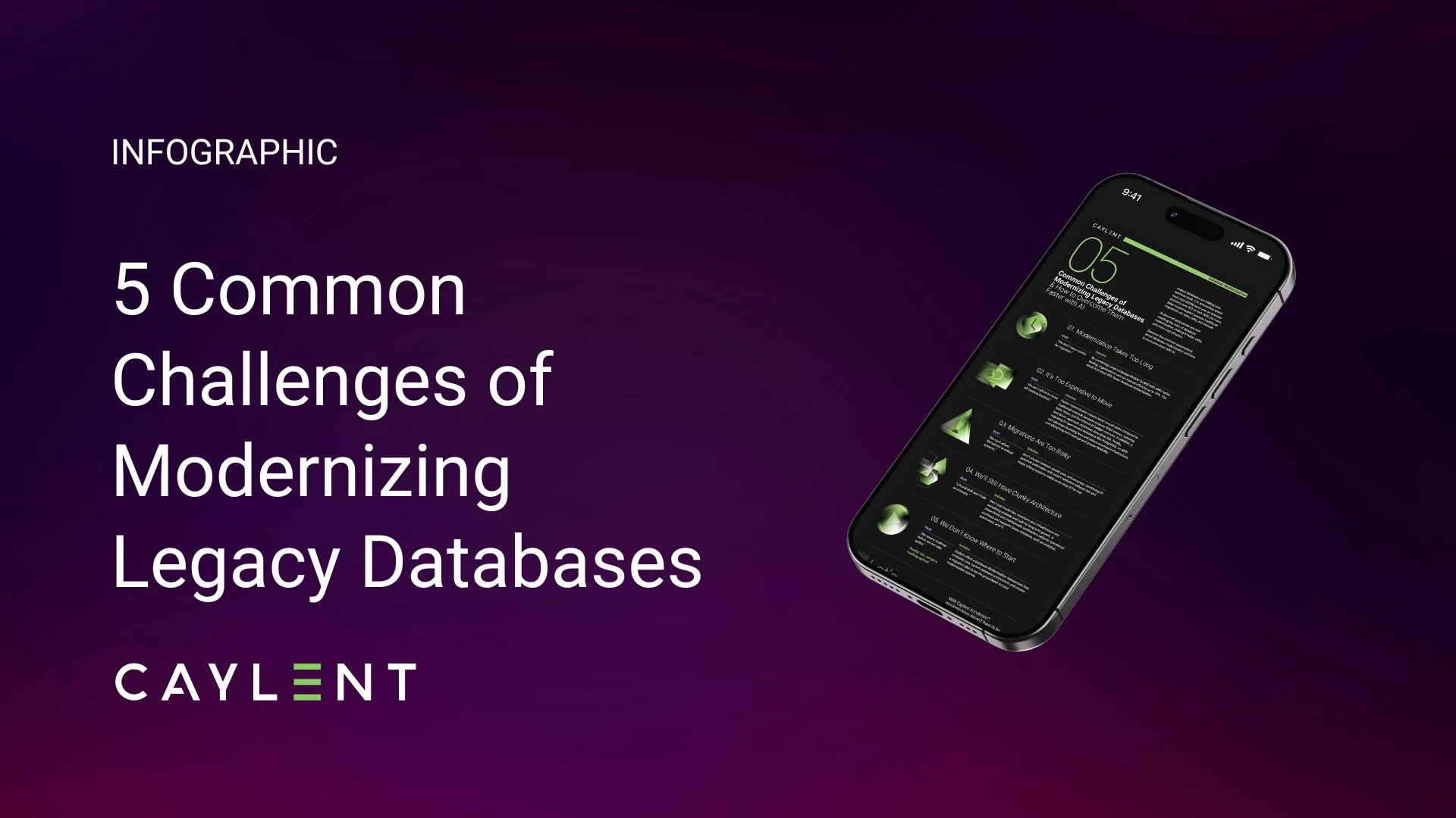 Infographic: 5 Common Challenges of Modernizing Legacy Databases & How ...