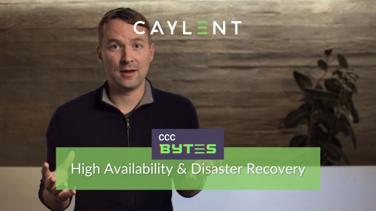High Availability & Disaster Recovery
