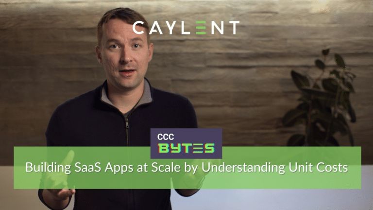Building SaaS Applications at Scale by Understanding the Unit Cost per User